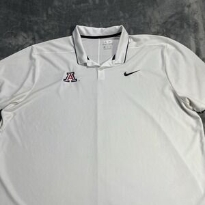 Nike Dri Fit Polo Mens L Arizona Wildcats Team Issue Exclusive AZ College EUC